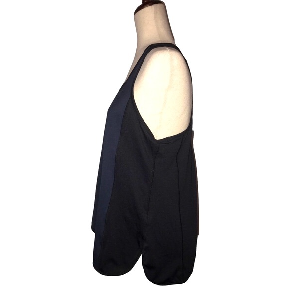 Athletic Racer Back Tank Top Navy Black Cee Bee by Cheryl Burke Sport Tank Top - Picture 3 of 9